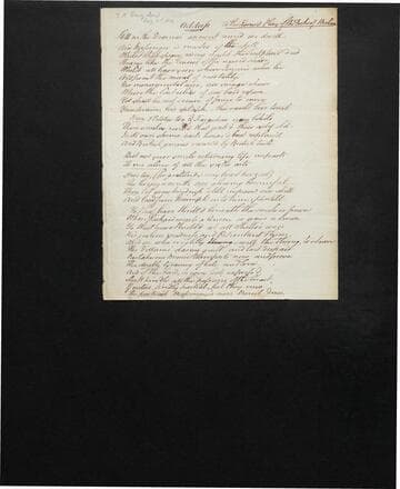 Address to the Revived Play of the Duke of Milan