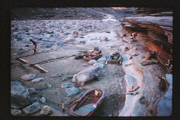 Camp; Fossil Rapids