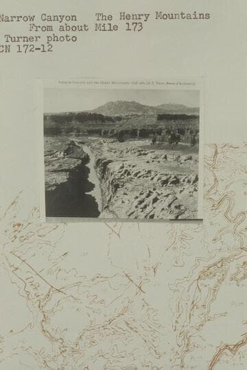 Down Narrow Canyon from about Mile 173; The Henry Mountains
