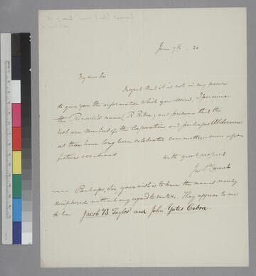 John Patten Emmet letter to Thomas Jefferson