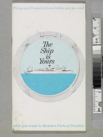 The ship is yours
