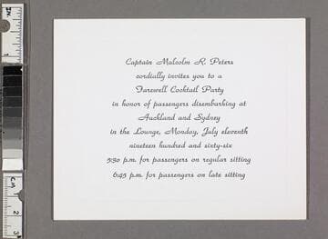 Farewell cocktail party invitation