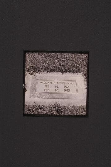 The graves of William C. Richmond and his son in the cemetery at Yakima, Washington [grave of William C. Richmond]
